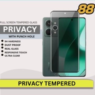 Privacy Protection Tempered Glass Screen Protector REALME 15 PRO / 15 / 15T