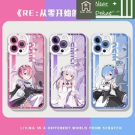 HJcolorManyArtWedge Casing Ram Emilia Phone Case For Samsung Galaxy S24 Ultra S22 S23 Note 20 A15 A1