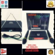 G36 AIWA MIC WIRELESS DUAL MIK WIRELES SEPASANG MIKROPON MIKROPHONE DISPLAY SOUNDBEST MICROPHONE b