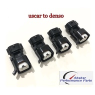 AK117 4pcs High quality Uscar to denso adpator connector ev14 plugs clip