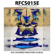 Body Cover Set Rapido VF3i SYM 185 ENERGY INDUCTION (16) Blue White Black Red Accessories Motor Mala