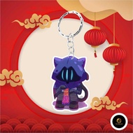 [KEYCHAIN] OMEOW chibi KEYCHAIN - Omen cat - VALORANT