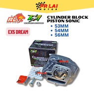 ESR MOTOR EX5 DREAM Racing Cylinder Block Piston Sonic 53MM 54MM 56MM honda red leo redleo