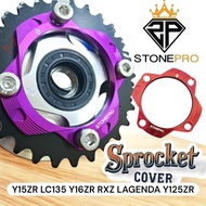 YAMAHA SPOKET COVER STONEPRO Cnc Alloy REAR SPROCKET COVE Plate LCV8 RXZ LC135 Y15ZR Y16ZR Y125ZR sp