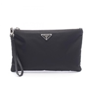 【二手】Prada PRADA Second Bag Clutch Bag Triangle Logo 2NH0062DMHF0002 Nylon Leather Second Bag Men's N