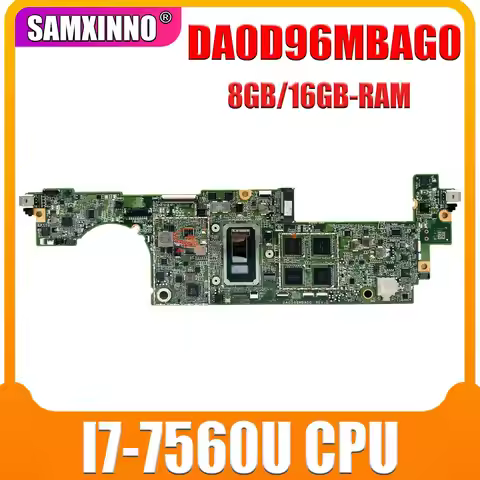 For HP Spectre X2 12-C 12T-C Laptop Motherboard DA0D96MBAG0 I7-7560U CPU 16GB RAM 920545-001 920545-