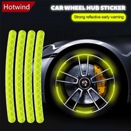 HOTWIND 20Pcs Car Wheel Hub Sticker High Reflective Stripes Tape For Bike Motorcycle Personality Dec