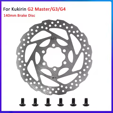 140mm Brake Disc Set For KuKirin G2 Master G3 G4 Electric Scooter Stainless Steel Rotor Pad Replacem