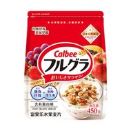 卡樂比（Calbee）即食燕麥片 水果麥片 450 克 日本進口非油炸 營養早餐代餐下午茶零食