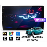4k screen Android 10.1with(2RAM 16GB IPS 2.5d SCREEN)Car Stereo 2DIN WIFI GPS Nav for myvi 2019