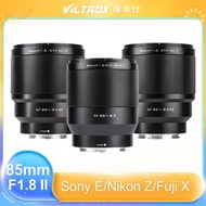 Viltrox 85mm F1.8 Mark II STM Autofocus lens for Fuji X Nikon Z Sony E Mount Mirrorless camera