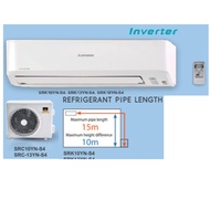 Mitsubishi Inverter and Ionizer Air Cond, 1.5hp, SRK13YN/SRC13YN