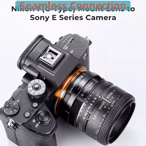 K&F CONCEPT NIK F(G)-E Lens Adapter for Nikon F G Mount Lens to Sony E NEX A6500 A6400 A5000 A7II A7