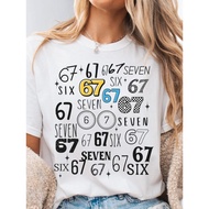 Comfort Colors Unisex 67 Number 67 T-Shirt - Viral 67 Trend Gen Z Funny 67 Facts & Trivia Print, 67t