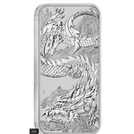 Australian silver dragon bar 2023 1 oz silver coin
