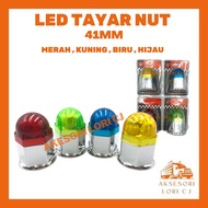Aksesori Lori NAT TAYAR Lorry NUT COVER REFLECTOR LED  41MM Truck Nut Cover Accesory