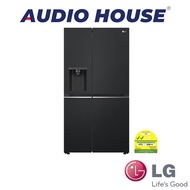 LG GS-L6473EP  617L SIDE BY SIDE FRIDGE  MATT BLACK  2 TICKS  2 YEARS WARRANTY BY LG