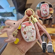 Car key cover for Mercedes Benz e300l c260l E250 E200 grade glc300l a200l gle A200 C220D gle53 GLC 3