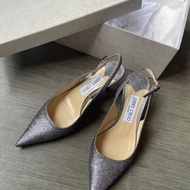 Jimmy choo亮片高跟凉鞋 36.5號 配件有防塵袋鞋盒 幾乎全新