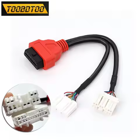 16 Pins OBD2 Adapter for Tesla Dedicated Cable Harness 12P+20P Double Head Conversion Line for Tesla