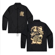 | Coach Dragon Yellow | Men's Coach jacket | Modern Coach Jacket
