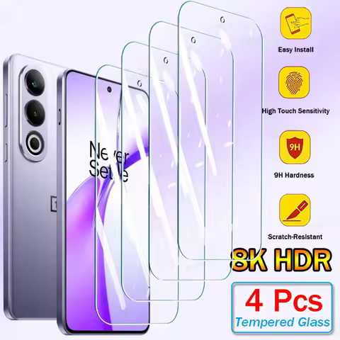 4PcsTempered Glass For Oneplus Nord CE 4 3 2 N30 N20 Lite 2T Ace 3V 2V Pro 10R 10T 9 9R 9RT 8T 7T Sc