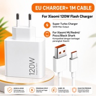 Xiaomi Charger 120W GaN Fast Charging USB Type C Original HyperCharge 120 Watt Charger