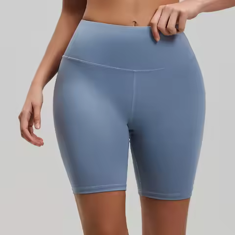 2026 Newest Women High Waist Breathable Shorts Fitness Summer Yogo Workout Shorts 82%Polyester+17%El