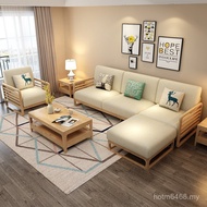 Small Apartment Living Room Full Expansion Fabric Sofa Coffee Table Billion Nordic Sofa Concubine Co