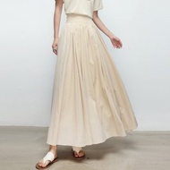 【大擺仙女裙】法式簡約/奢華用料/百搭長傘裙