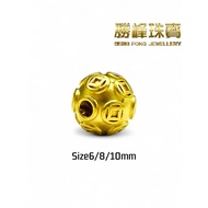 SF 轻版铜钱隔离珠/100%AU999GOLD(GLZ317/322/323)