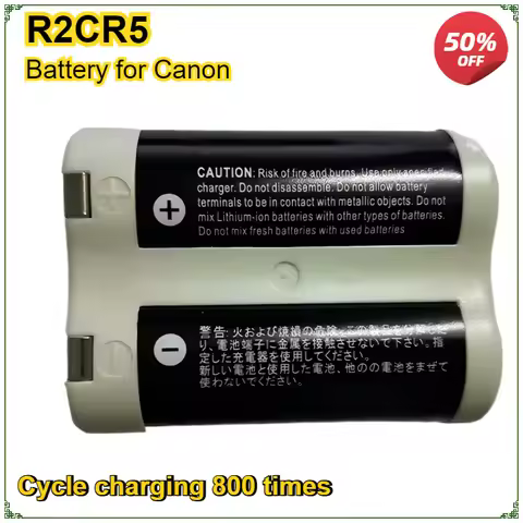 Rechargeable Lithium Battery+ Charger for Canon R2cr5 2CR5 EOS 1 EOS 3 6V Camera Battery High Qualit