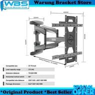 90 degree rotation vertical TV stand full motion steel wall stand for 37 to 70 inch to 82 Lbs VESA 4