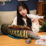 DANILO1 Simulation Fish Plush Pillow, Perch Grouper Cartoon Fish Plush Toy, Funny Stuffed Soft Lovel