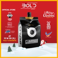 BOLD 𝕏 SIRIM 4T 15w50 1L Fully Synthetic MA2 Motorcycle Engine Oil Minyak Hitam Motor Motosikal 15w-