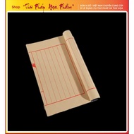 Ancient notebook with vertical lines of calligraphy and painting