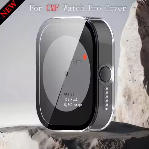 PC Case For CMF Watch Pro Tempered Glass Glass Screen Protector All-around Protective Frame Bumper S