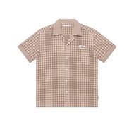 [MOO ss26] The Negroni Gingham Short Sleeve Shirt เสื้อเชิ้ตแขนสั้น ผ้าคอตตอนลายตาราง คอปก กระเป๋าหน