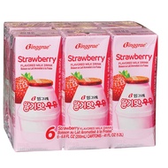 Lốc 6 Hộp Sữa Dâu Binggrae Hàn Quốc Hộp 200ml