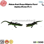 Squishy Rubber Alligator Crocodile Kids Toys Size M &amp; L