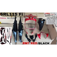 LEGENDA SRL115 FI RM7 RED / BLACK BODY COVER SET WITH STRIPE YAMAHA 100% ORIGINAL HLY