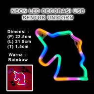 Neon LED USB DC 5V Unicorn Decorative Light