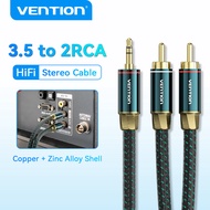 Vention 3.5mm Audio Extension Cable Jack 3.5mm male pair dual RCA male audio cable copper shell mode