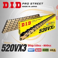 Genuine XRING DID 520VX3 Yellow 120-eye Seal Chain.