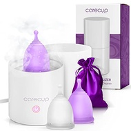 Carecup Menstrual Cup Sterilizer - Modern Menstrual Cup Cleaner Unscented Sanitizer - 2-Minute Autom