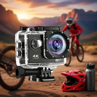 170° 4K Ultra HD WiFi Sports Cam Waterproof Wide Angle Action Camera for Helmet