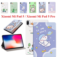 For Xiaomi Mi Pad5 Pro 11.0" Tablet Kids Stand Leather Flip Book Shockproof Fresh Cute Cartoon Cover Shell