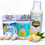 LEMON SOAP FEVER BALM  GARLIC BALM [ FEVER COUGH SET ] SABUN LEMON FOR FEVER