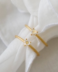 SV Heart ring Bluemoonstone 心形戒指 藍月光石