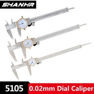 New SHANHR Dial Caliper Vernier Gauge Micrometer Shock Proof Dial Vernier Caliper Steel Dial Gauge V